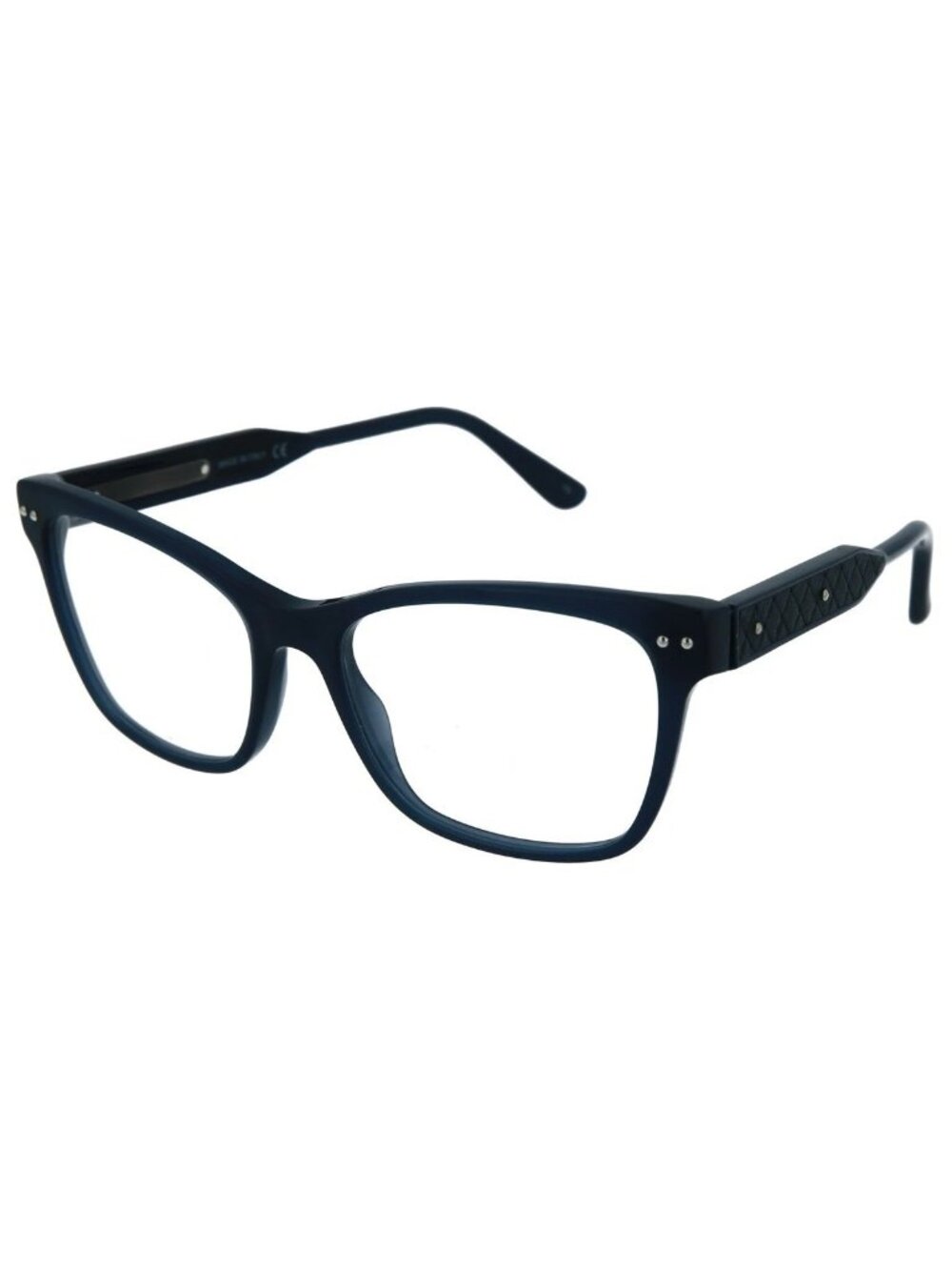 New Bottega Veneta Women's Eyeglasses Cat Eye Shiny Blue